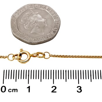 9ct Gold 16 inch Spiga Chain